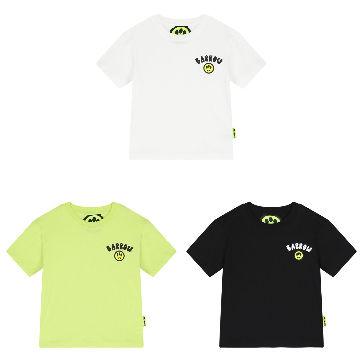 Boys White, Green & Black Logo T-Shirts ( 3-Pack ), 1, hi-res image number null