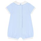 Baby Boys Blue Romper, 2, hi-res