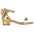 Girls Gold Sandals, 3, hi-res