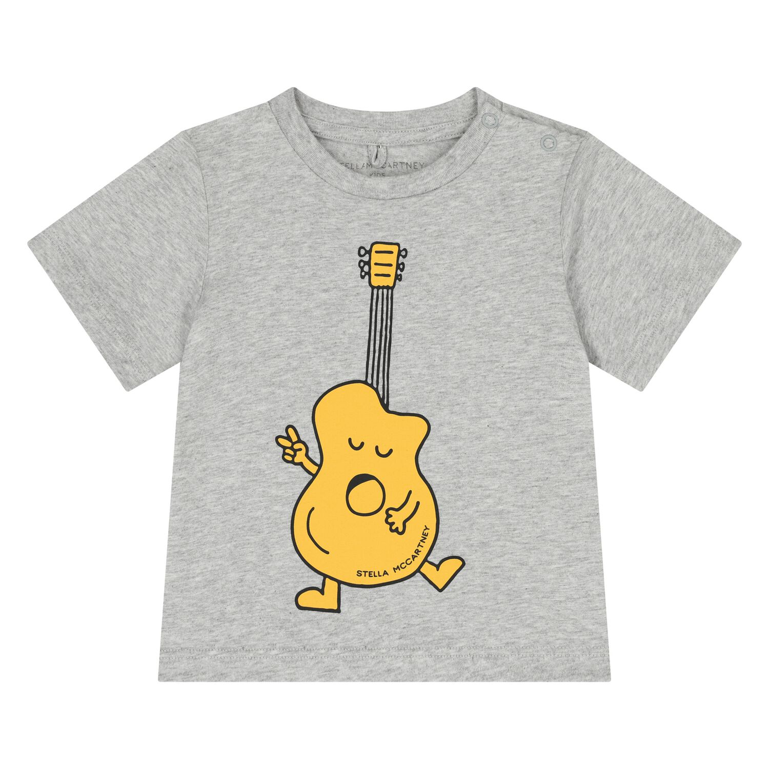 Younger Boys Grey Guitar T-Shirt, 1, hi-res