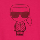 Girls Pink Logo Sweatshirt Dress, 1, hi-res