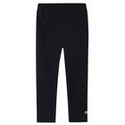 Girls Black Leggings, 2, hi-res