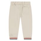 Younger Boys Red, Grey & Beige Puppy Tracksuit Set ( 3 Piece ), 1, hi-res