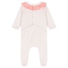 Baby Girls White Tiger Babygrow, 1, hi-res