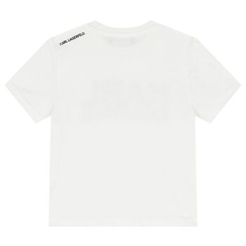 Boys White Logo T-Shirt