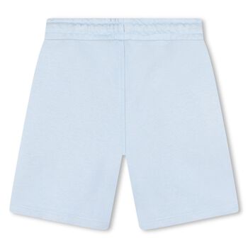 Boys Pale Blue Logo Shorts