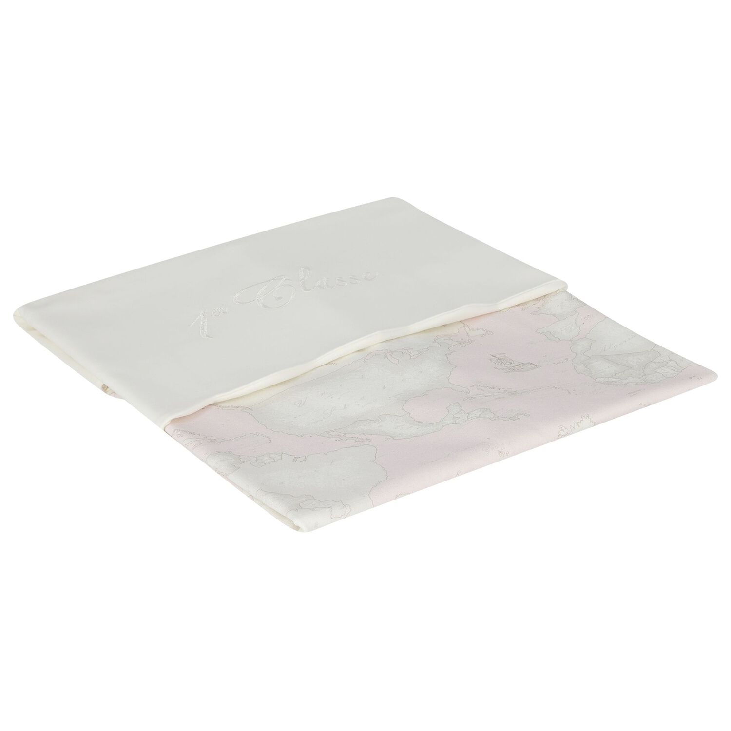 Baby Girls Ivory & Pink Geo Map Blanket, 1, hi-res