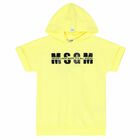 Girls Yellow Logo Hooded Dress, 1, hi-res