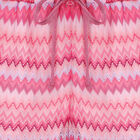Girls Pink Knitted Zigzag Shorts, 1, hi-res