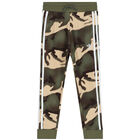 Khaki Green Camouflage Logo Joggers, 1, hi-res