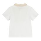 Baby Boys White & Beige Knitted Shorts Set, 1, hi-res