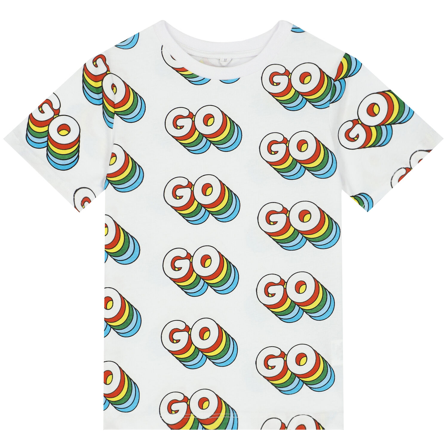 Boys White Cotton T-Shirt, 1, hi-res