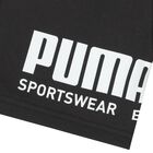 Boys Black Logo Shorts, 1, hi-res