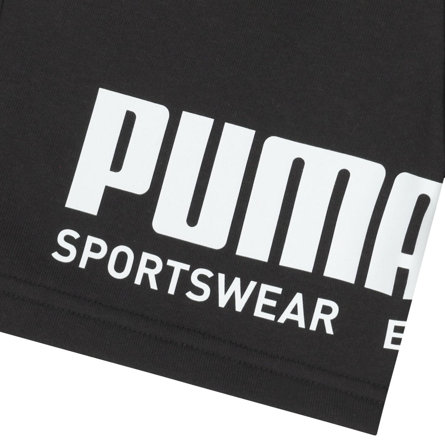 Boys Black Logo Shorts, 1, hi-res