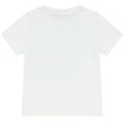 Younger Boys White Logo T-Shirt, 1, hi-res