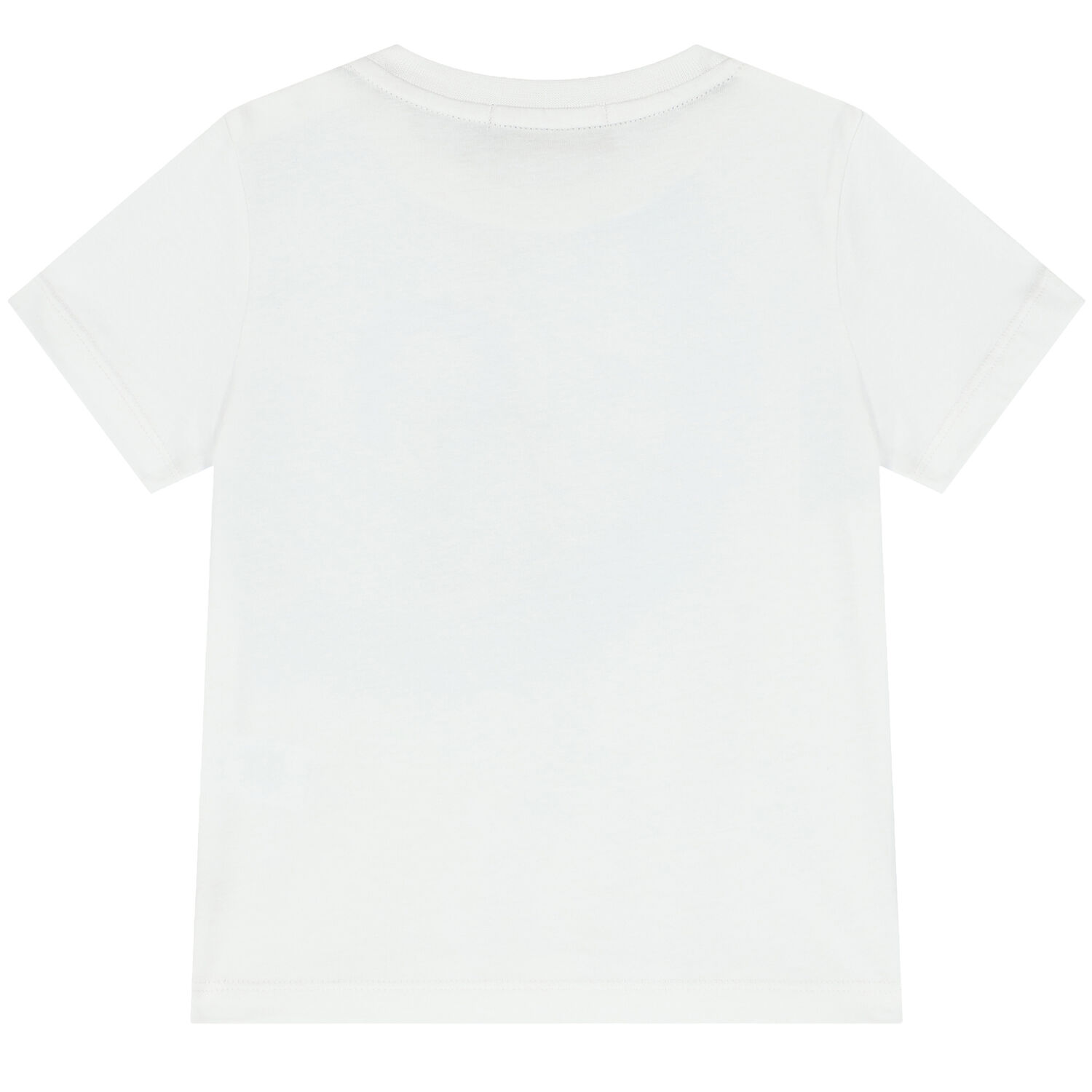 Younger Boys White Logo T-Shirt, 1, hi-res