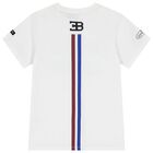 Boys White Logo T-Shirt, 1, hi-res