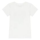 Girls White Logo T-Shirt, 1, hi-res