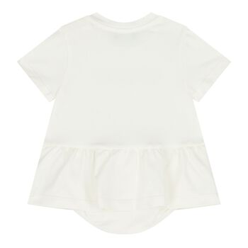 Baby Girls Ivory Logo Dress