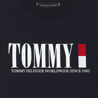 Boys Navy Logo Cotton T-Shirt, 1, hi-res