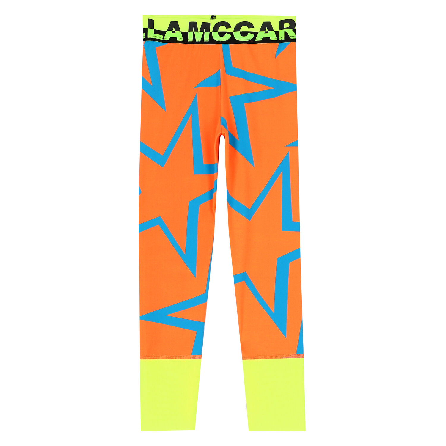 Girls Orange & Neon Sports Leggings, 1, hi-res image number null