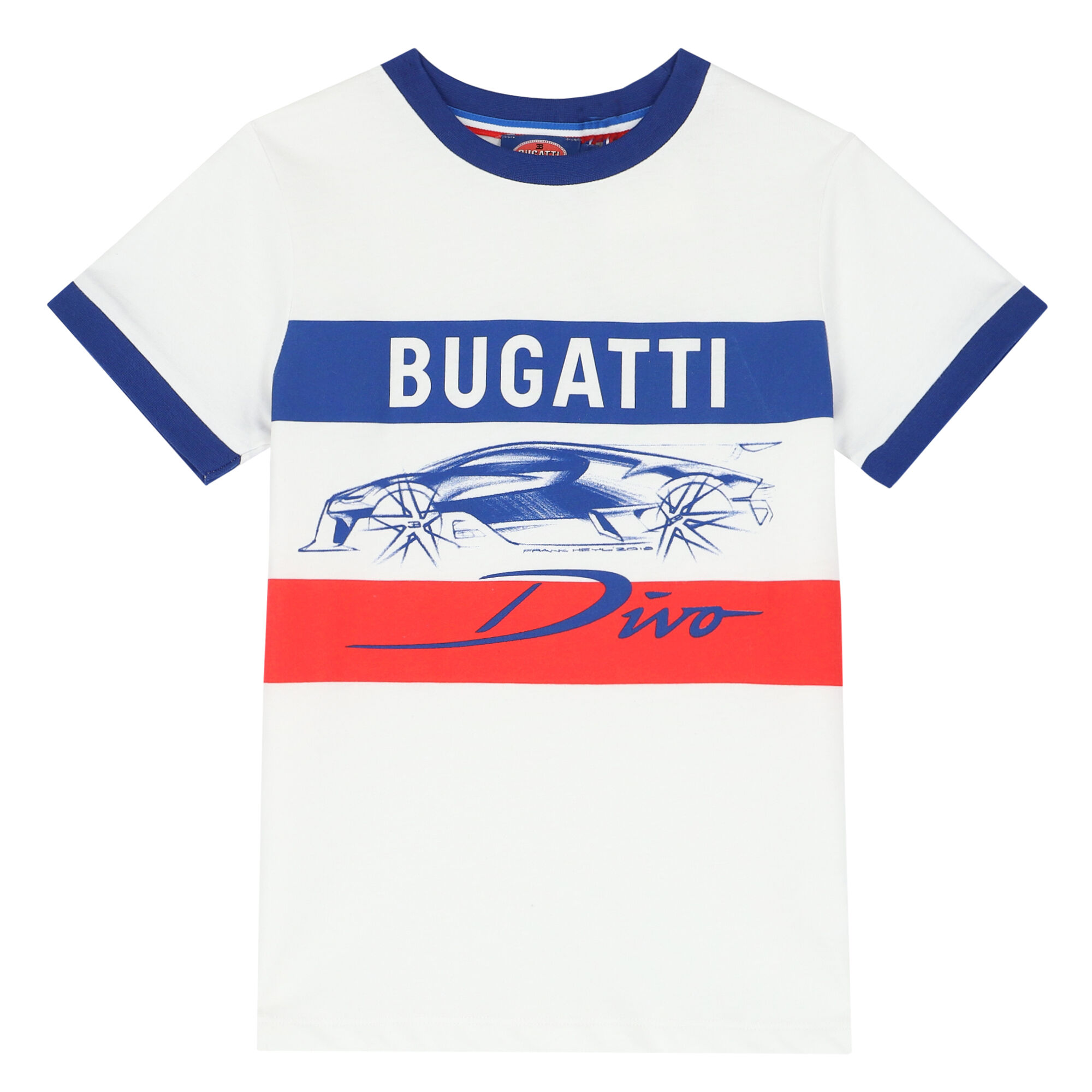 Bugatti Junior Boys White Logo T Shirt Junior Couture UK
