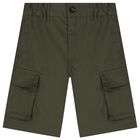 Boys Khaki Cargo Shorts, 1, hi-res