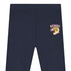 Girls Navy Blue Leggings, 2, hi-res
