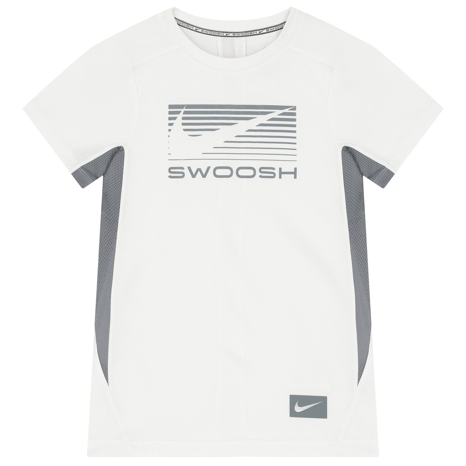 Boys White & Grey Logo T-Shirt, 2, hi-res image number null