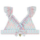 Girls Multi-Coloured Ruffled Bikini, 1, hi-res