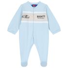 Baby Boys Blue Logo Babygrow, 1, hi-res