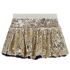 Girls Gold Reversible Sequins Skirt, 1, hi-res
