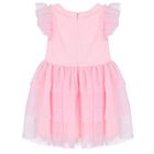 Baby Girls Pink Logo Tulle Dress Set, 1, hi-res