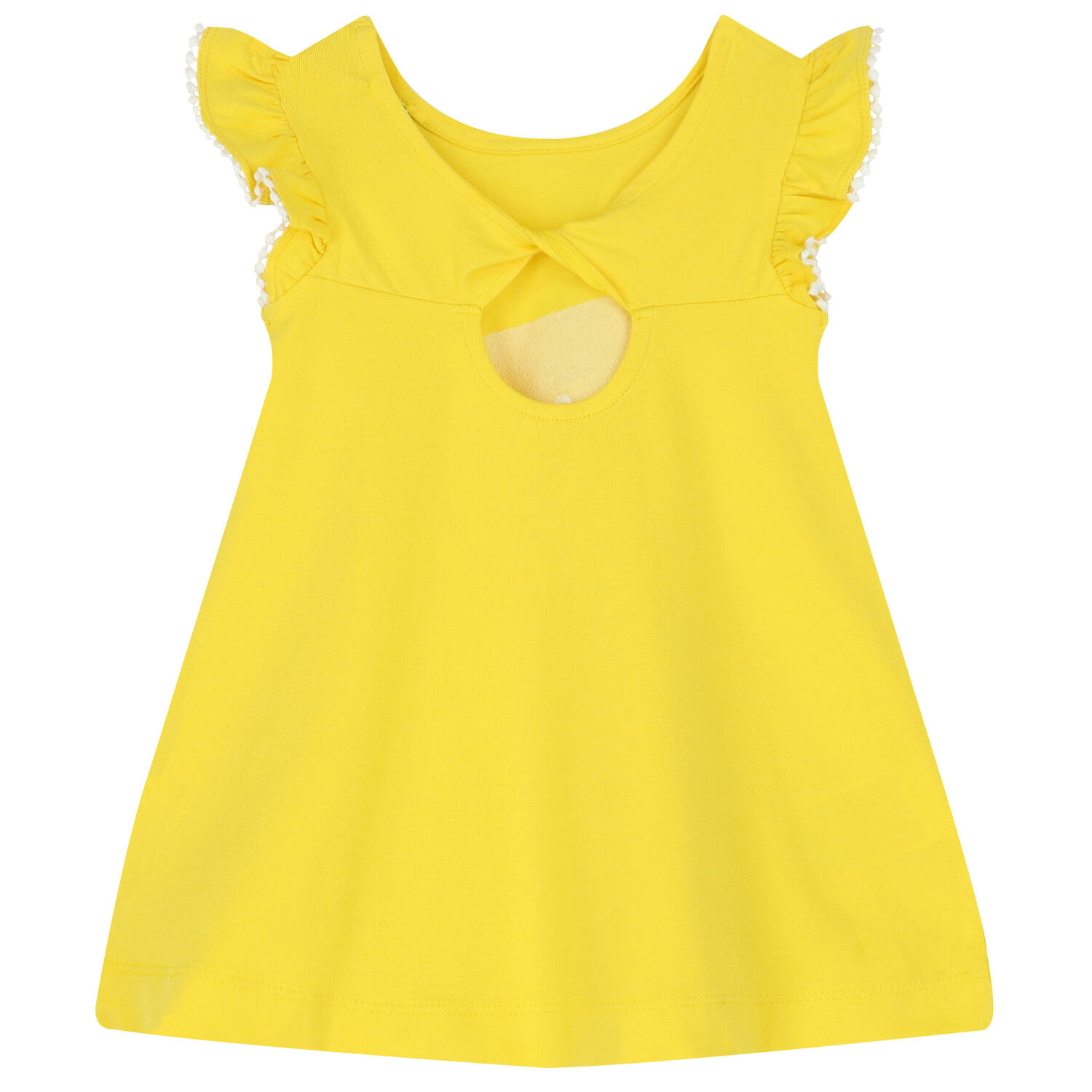 Younger Girls Yellow Lemon Dress, 1, hi-res