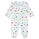 Baby Boys White Airplane Babygrow Gift Set, 1, hi-res