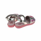 Girls Glitter Silver and Pink Sandals, 1, hi-res