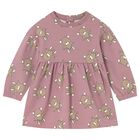 Younger Girls Pink Teddy Bear Dress, 1, hi-res