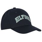 Boys Navy Blue Varsity Logo Cap, 1, hi-res