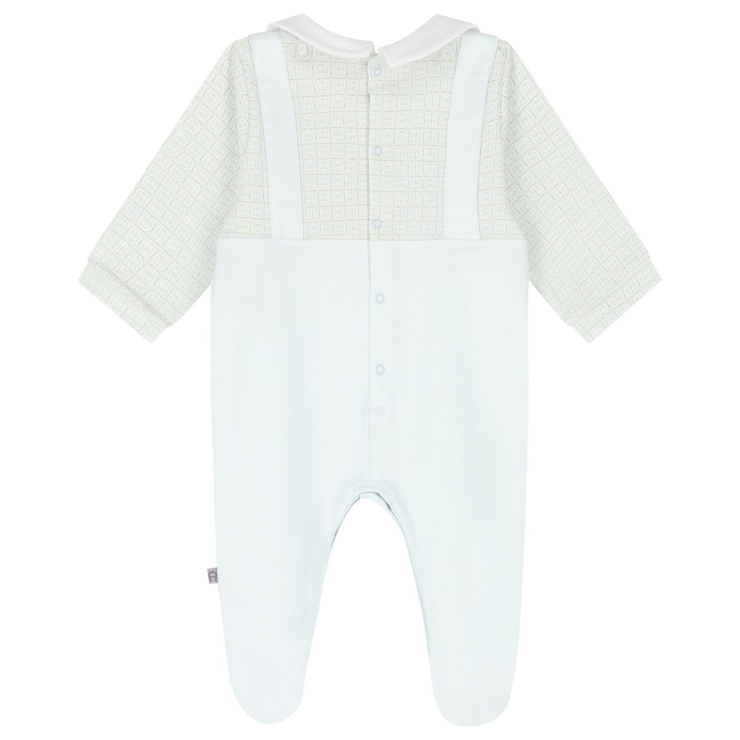 Baby Boys Blue Logo Babygrow, 2, hi-res