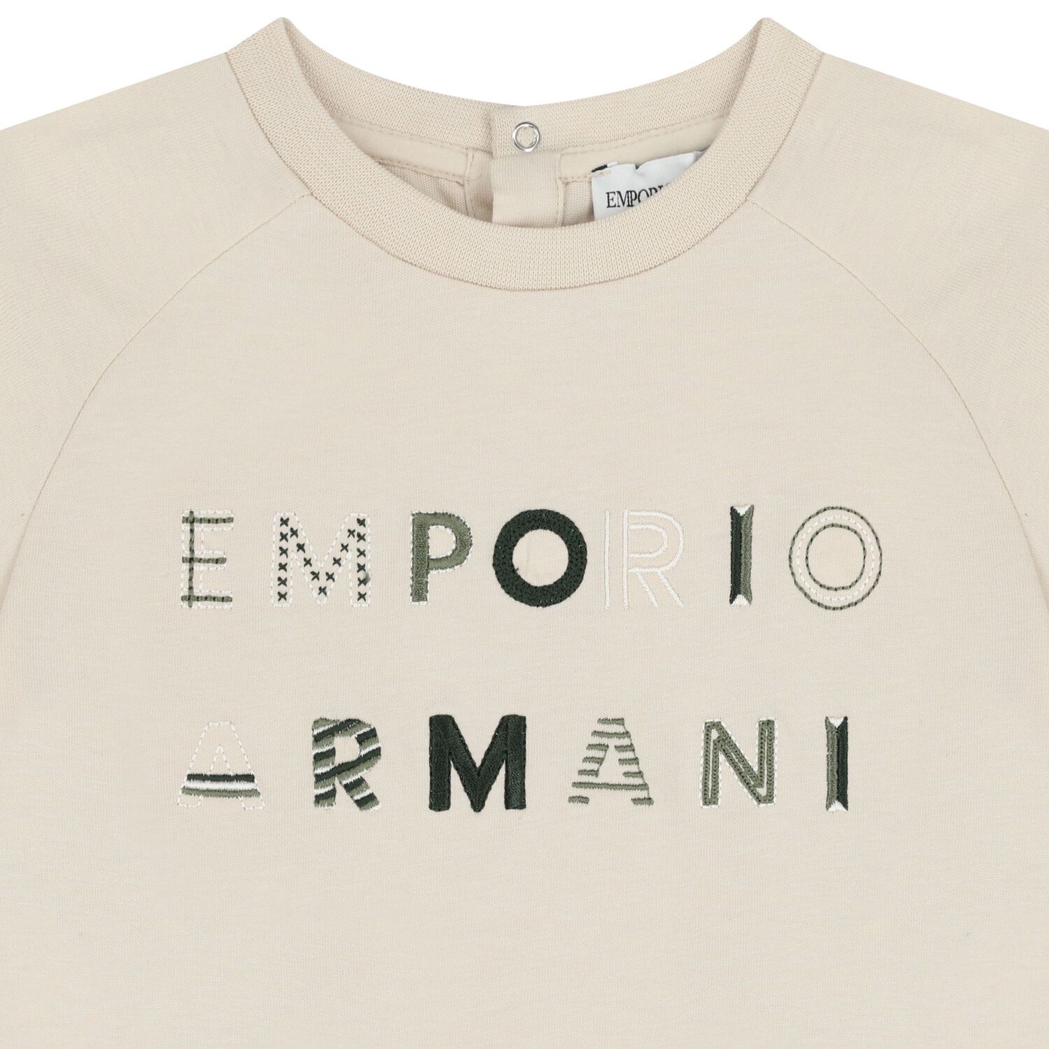 Younger Boys Beige Logo T-Shirt, 1, hi-res