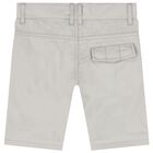 Younger Boys Grey Logo Bermuda Shorts, 2, hi-res