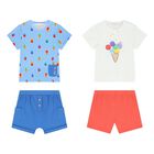 Baby Boys Multi-Colored Shorts Set ( 2 Pack ), 1, hi-res