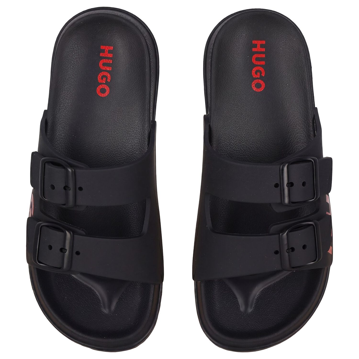Boys Black Logo Sliders, 1, hi-res