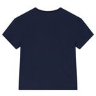 Boys Navy Blue Turtle T-Shirt, 1, hi-res