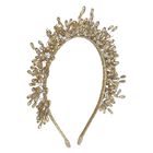 Girls Gold Embellished Headband, 2, hi-res