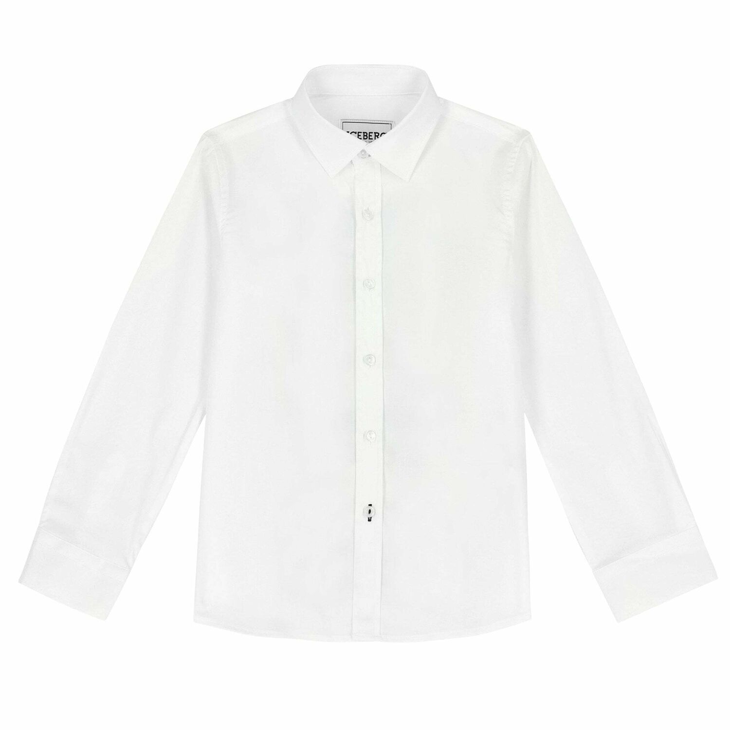 Boys White Logo Shirt, 1, hi-res image number null