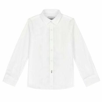 Boys White Logo Shirt