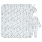 Baby Girls Mint Floral Babygrow Set, 1, hi-res