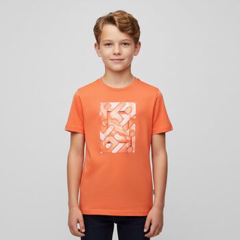 Boys Orange Logo T-Shirt