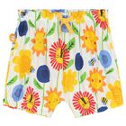 Baby Girls Yellow & White Sunflower Dress Set, 1, hi-res